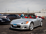 Silver Honda S2000 in Chicago