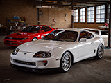 White Mk4 Toyota Supra at The Outfit in Chicago
