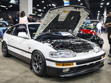 White JDM Honda CR-X at Tuner Galleria