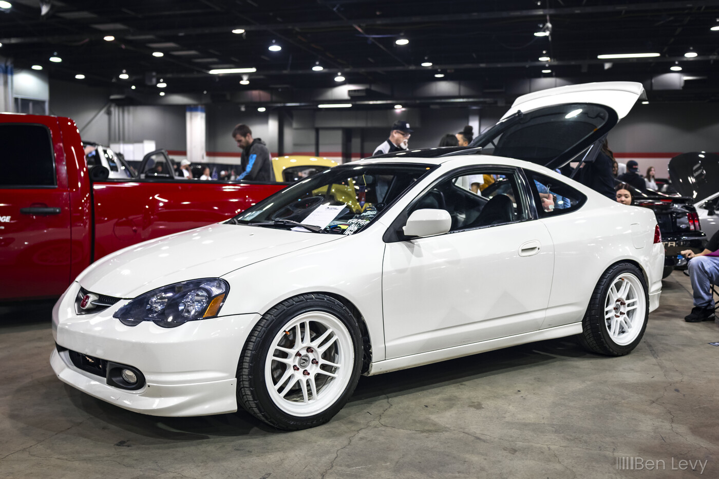 White Acura RSX at Tuner Galleria