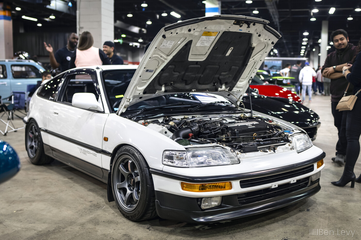 White JDM Honda CR-X at Tuner Galleria
