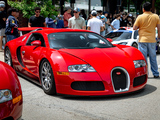 Red Bugatti Veyron at a Father's Day Car Show at Burdi Clothing