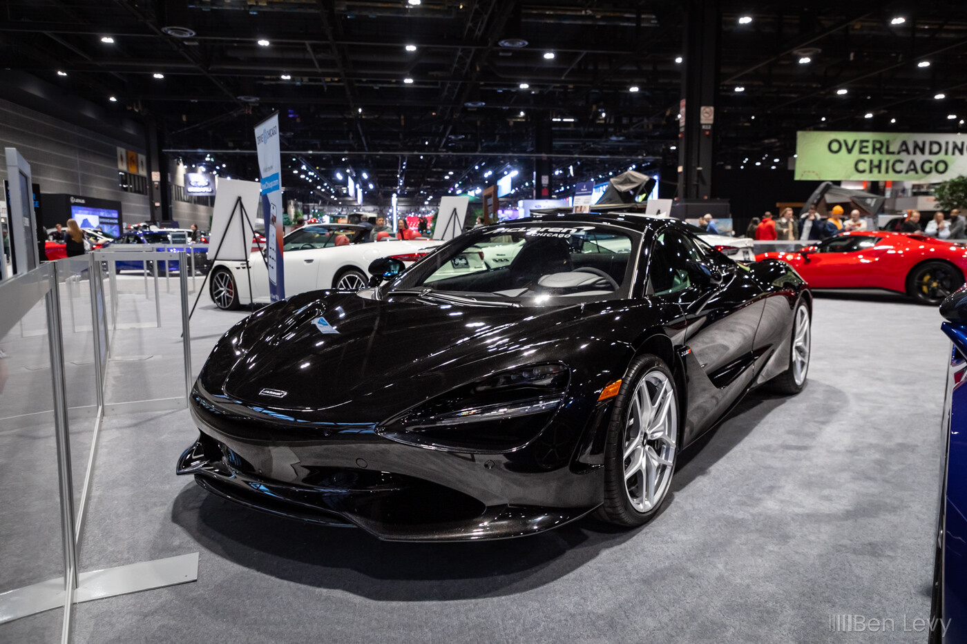 Black McLaren 750S at The Chicago Auto Show