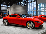 Red Ferrari Roma at the 2025 Chicago Auto Show