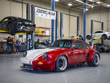 Silver and Red Porsche 911 at the GTHAUS Shop