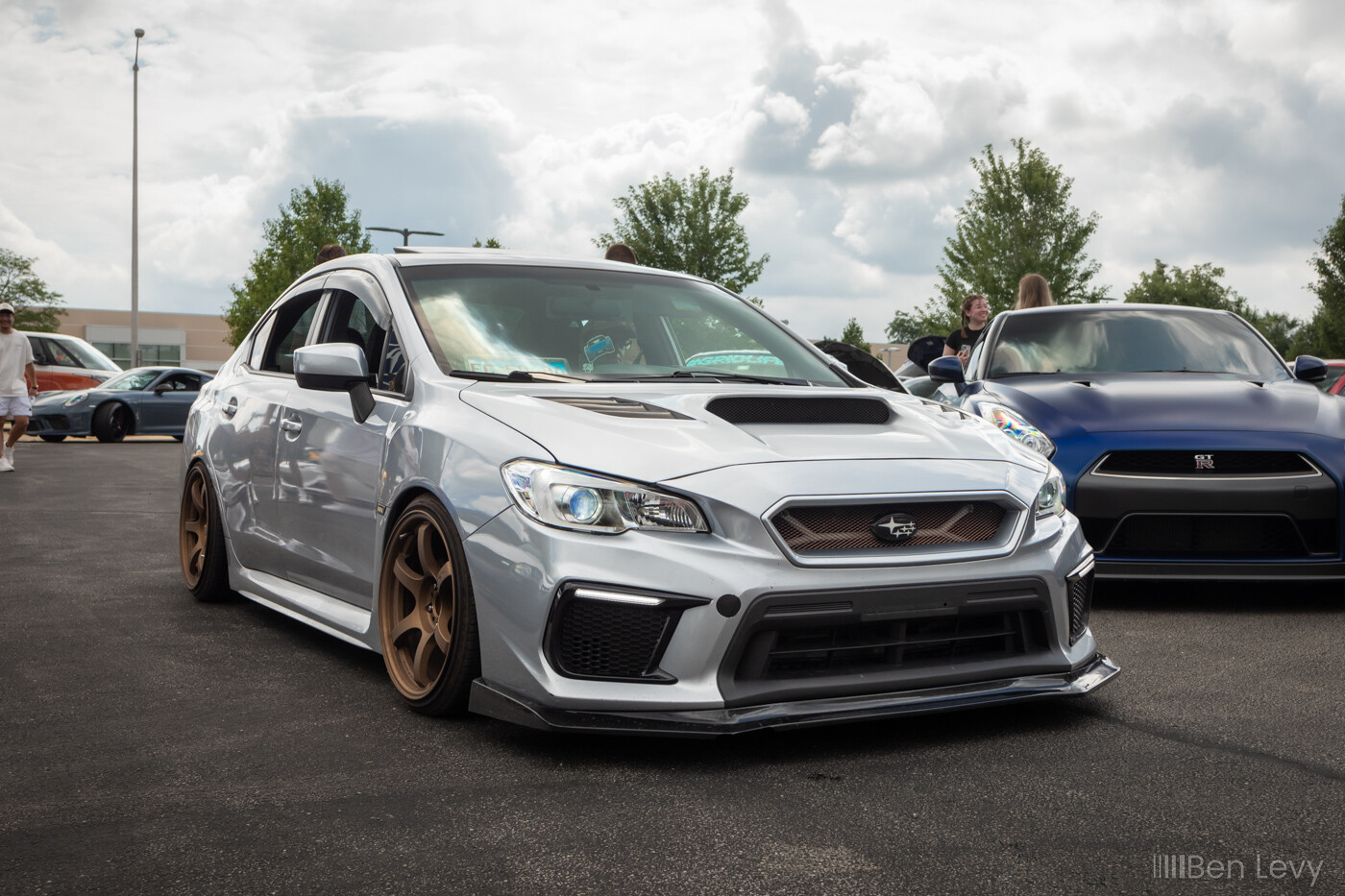 Silver VA WRX with Clear Headlights