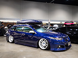 Blue Acura TSX Wagon at Tuner Evolution Chicago