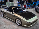Green Widebody Toyota MR2 at Tuner Galleria in Chicago