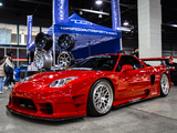 Red Acura NSX with Sorcery Widebody at the Topspeed Auto Booth