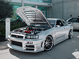 Silver Skyline GT-R with Bee*R Conversion