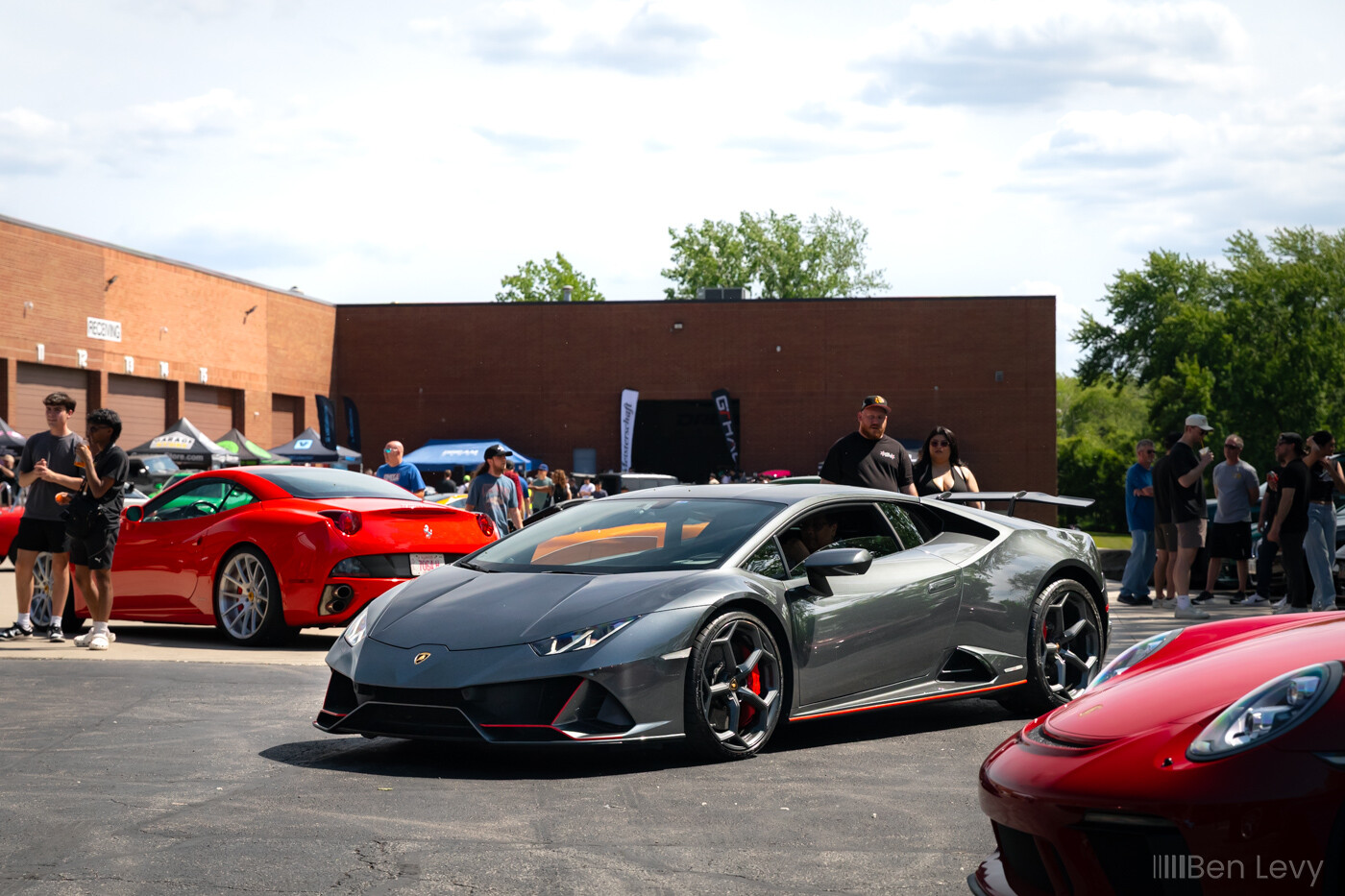 Grey Lamborghini Huracán at the GTHaus Open House
