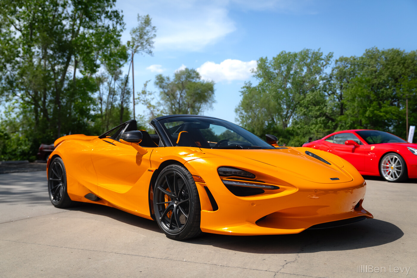 Orange McLaren 750S Spider