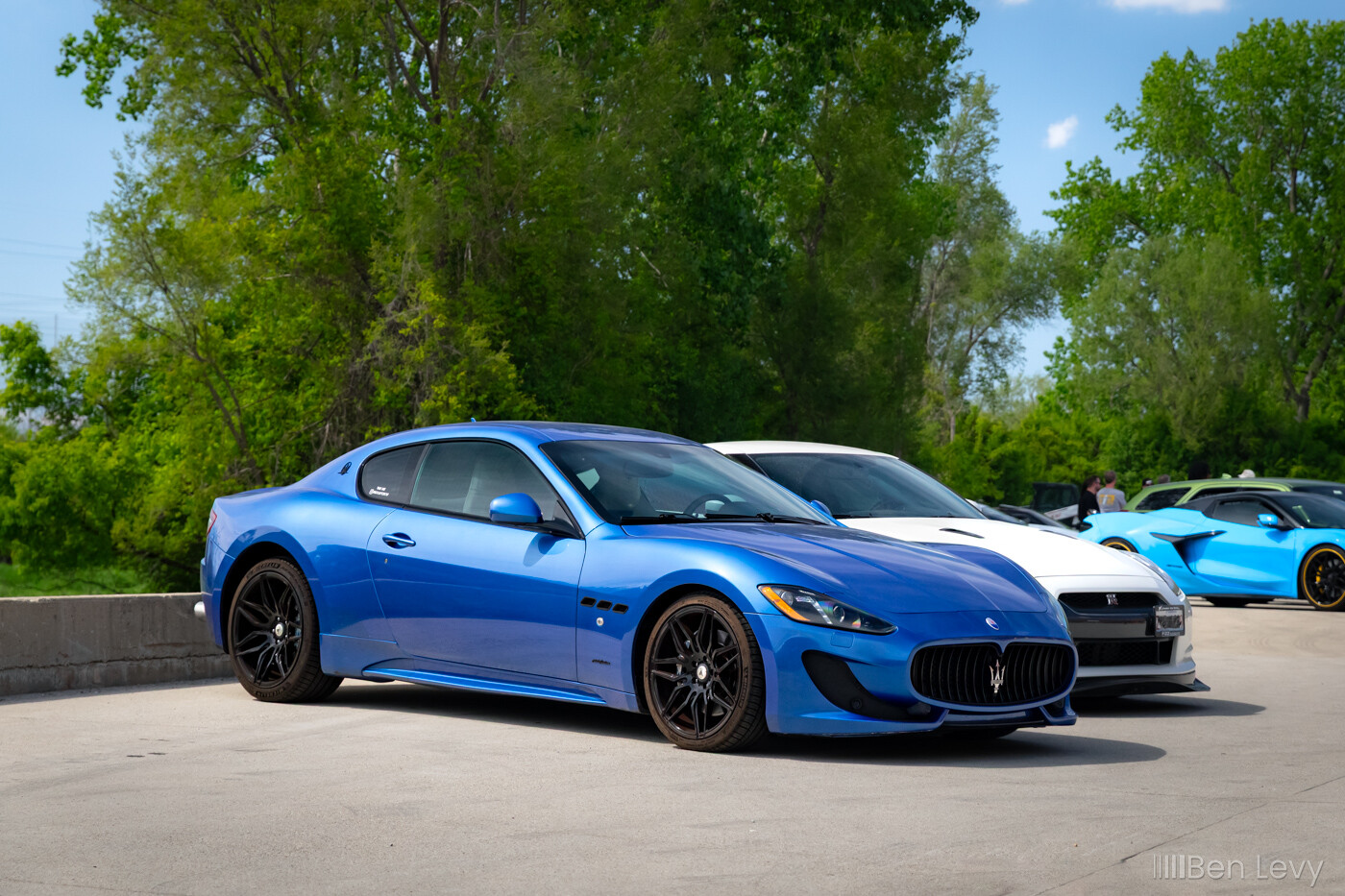 Blue Maserati GranTurismo at the Chitown Exotic Car Group Season Opener