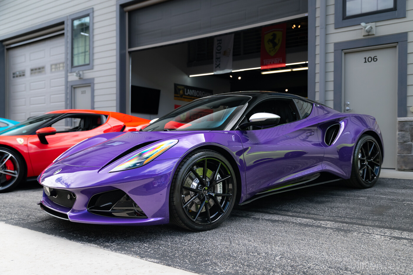 Purple Lotus Emira at a Car Show in Chicagoland