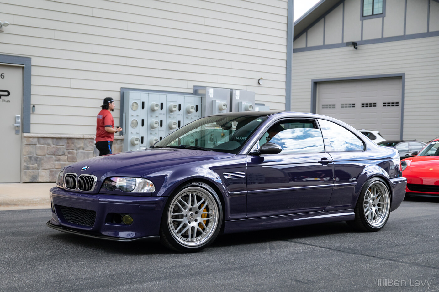Purple E46 M3 with HRE wheels