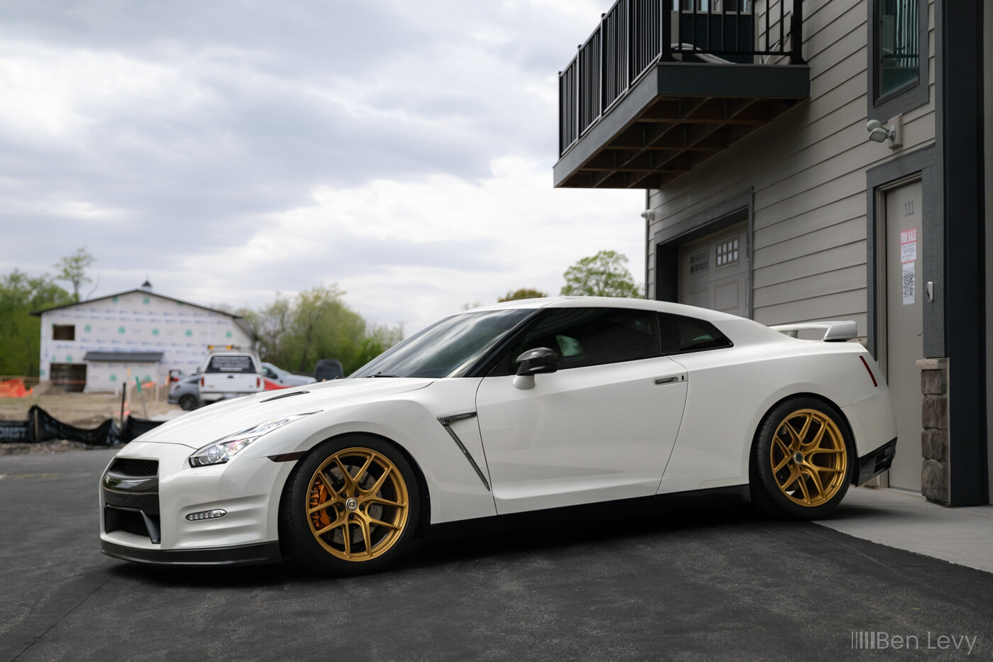 Nissan GT-R with Gold HRE Wheels