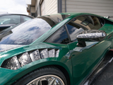 Forged Carbon Fender on Green Lamborghini Huracan