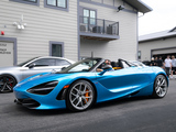 Blue McLaren 720S Spider at Iron Gate