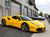 Yellow Ferrari 488 GTB at Fiesta Fest in Naperville