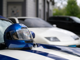 Blue Helmet on the Hood of a Viper