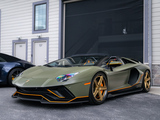 Matte Green Lamborghini Aventador Roadster
