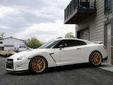 Nissan GT-R with Gold HRE Wheels