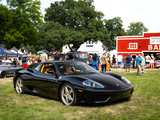 Black Ferrari 360 Modena on the Grass at Sonny Acres Farm