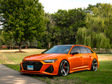 Orange Audi RS6 in the Shade at Sonny Acres Farm