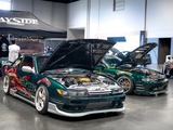 Green Silvia and 240SX with  Wayside Company