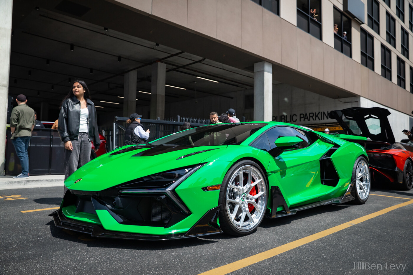 Green Lamborghini Revuelto in Chicago