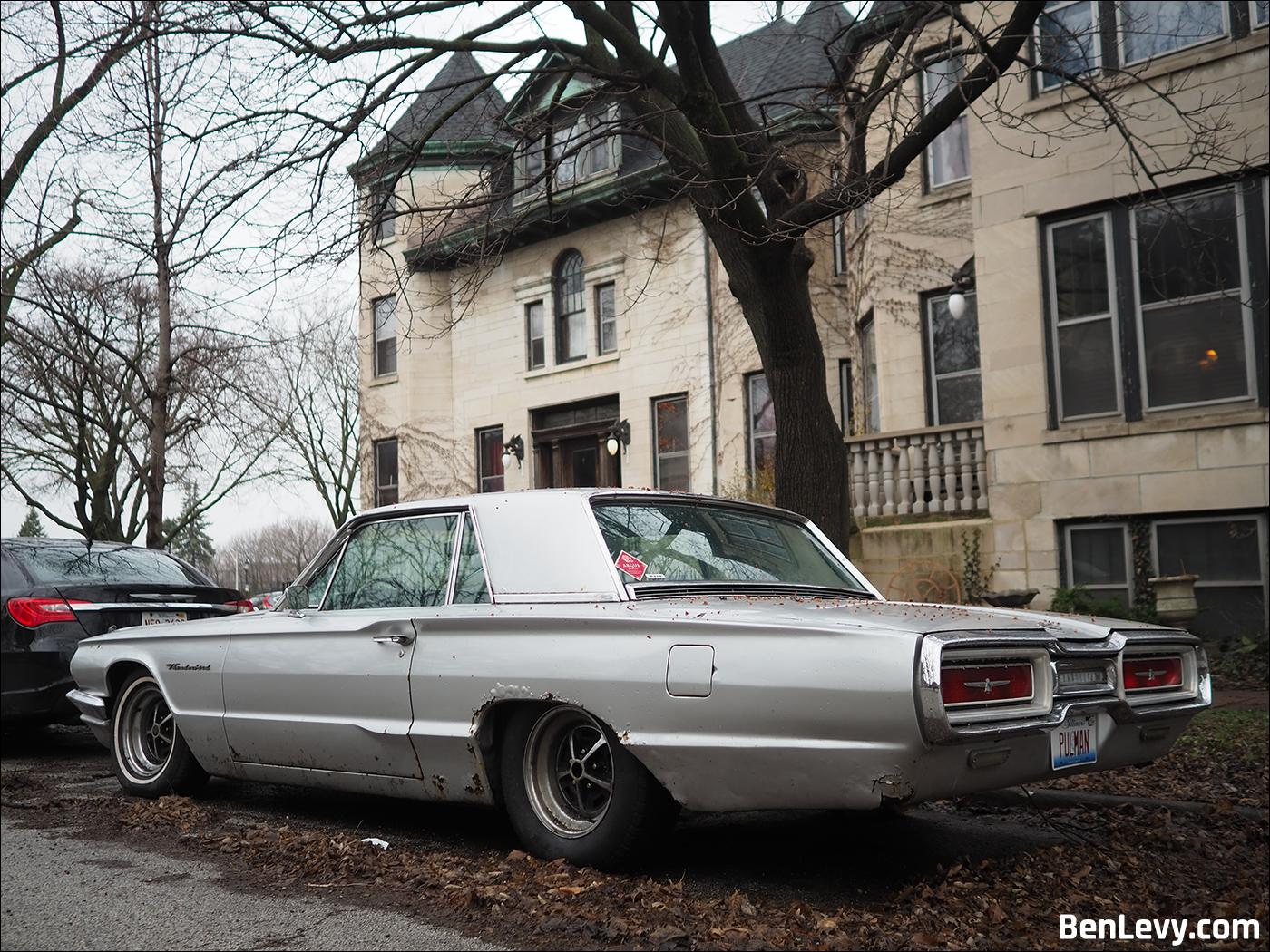 Silver Ford Thunderbird