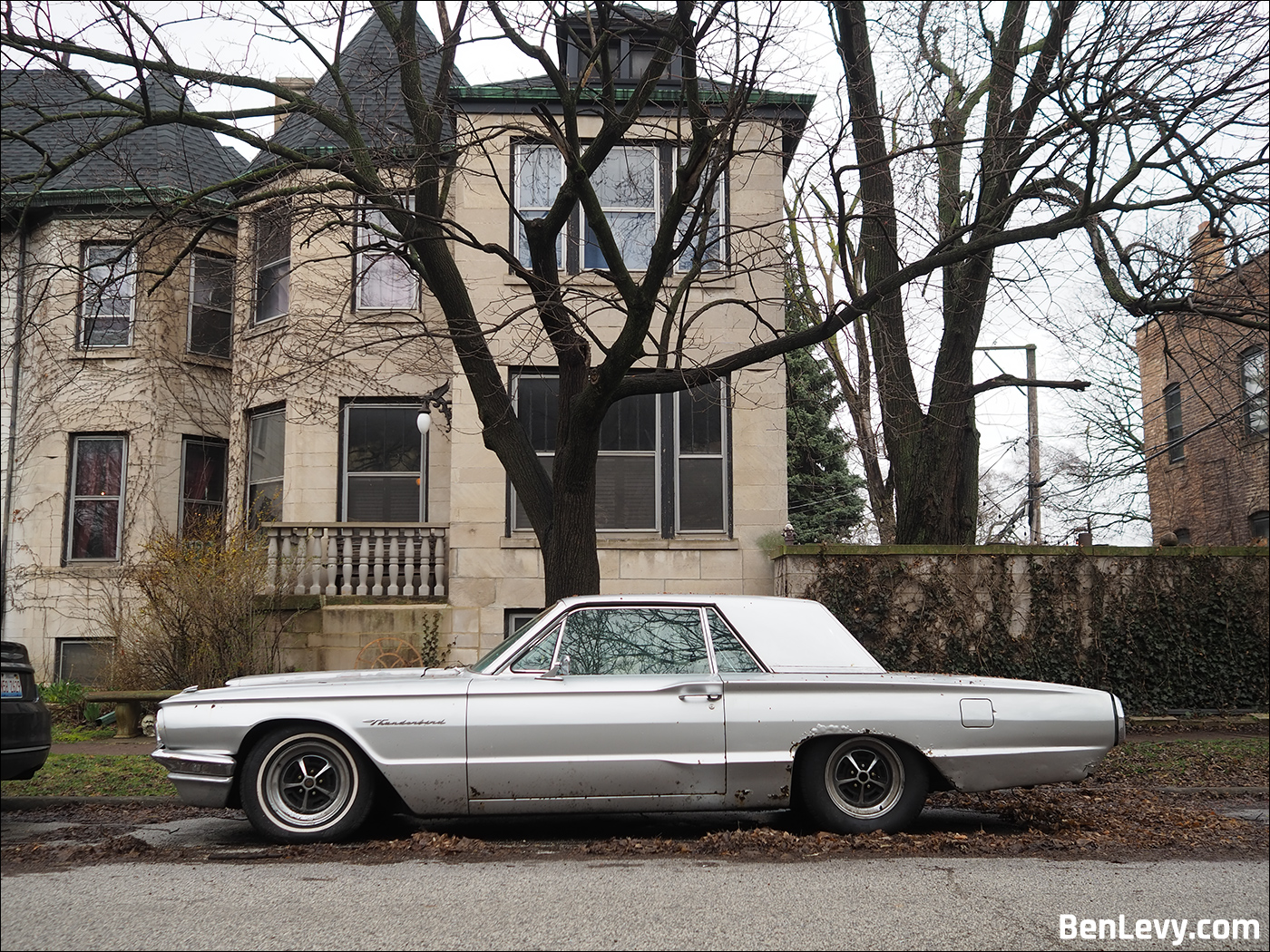 Silver Ford Thunderbird