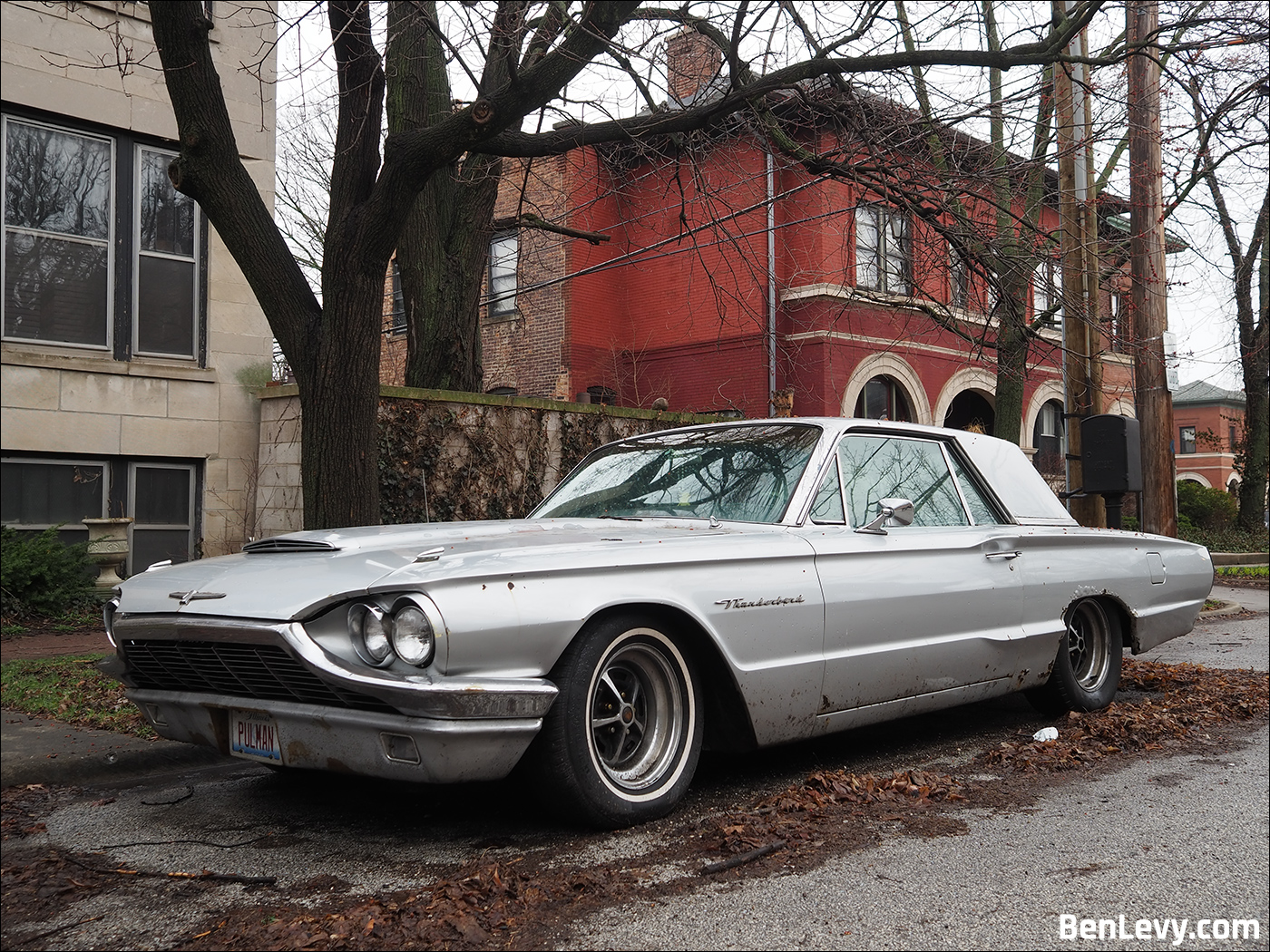 Silver Ford Thunderbird