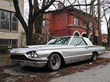 Silver Ford Thunderbird