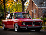 Boxy Fenders on Red BMW 2002