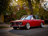 Red BMW 2002 on the Street in Evanston