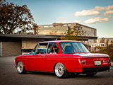 Red BMW 2002 at the Lakeshore in Evanston