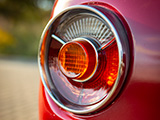 Tail Lights on Red BMW 2002