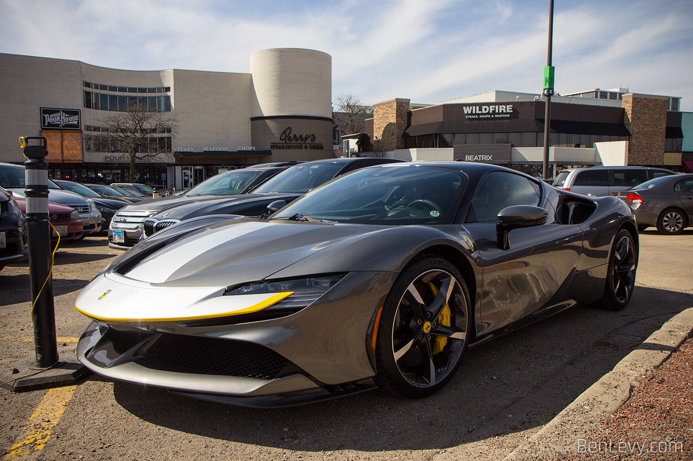 Silver Ferrari SF90 Stradale