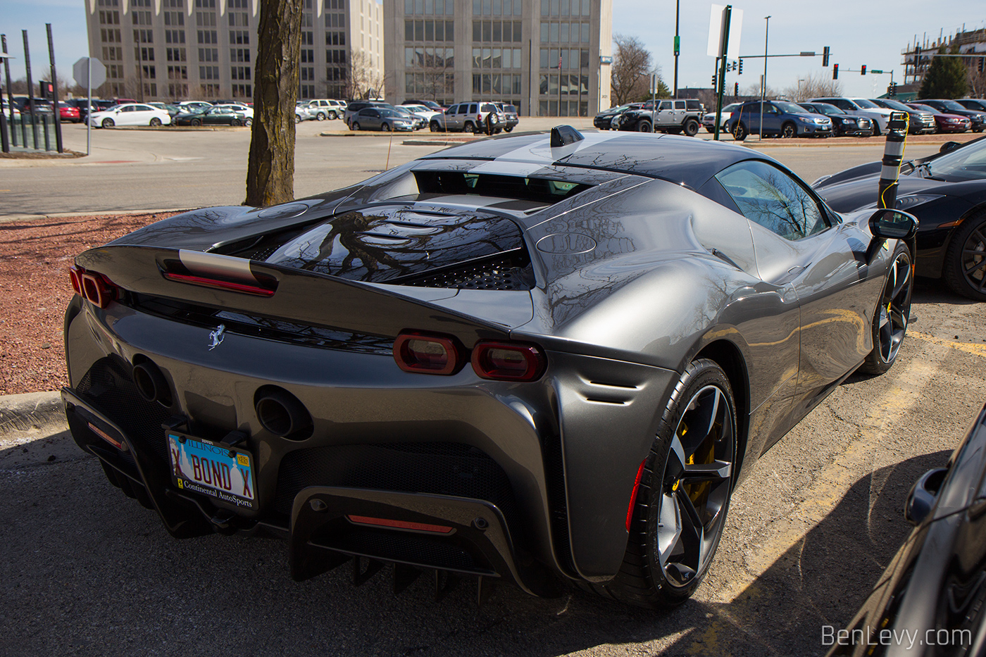 Silver Ferrari SF90 Stradale