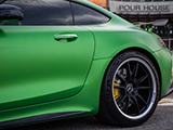 Rear Quarter of a Green AMG GT R Coupe
