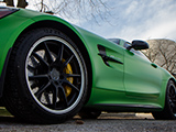 Low Angle of Green AMG GT R