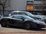 Black McLaren 12C in Mall Parking Lot