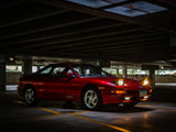 Red Ford Probe GT in a Parking Garage