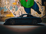FD RX-7 in front of Hebru Brantley Mural in Chicago