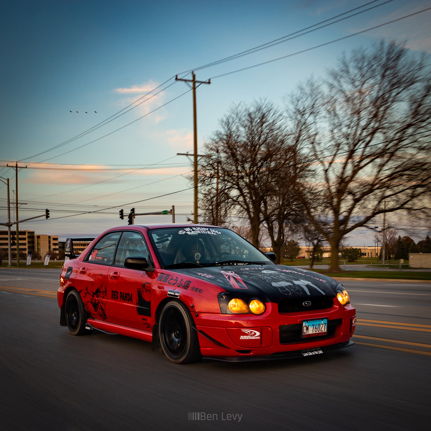 Red Blobeye Subaru Impreza