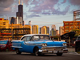 Blue Oldsmobile Super 88 in Chicago