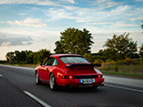 Rear of Restored Porsche 911 on the Highway