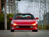 Head-On Shot of a Red Toyota MR2 Turbo