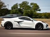 Side Shot of White Corvette Z06